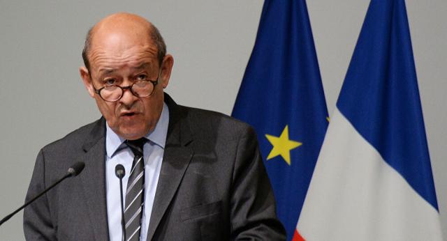  وزير الخارجية الفرنسي جان-إيف لودريان