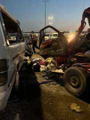 مصرع وإصابة 26 شخص في حادث تصادم سيارتين غرب الإسكندرية