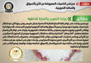 الحكومة تنفى عجز في الكميات المعروضة من الأرز بالأسواق والمنافذ التموينية
