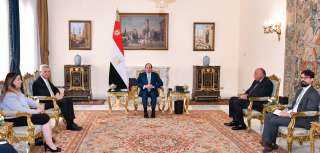 الرئيس السيسي يستقبل ”جراندى“ ويثمن التعاون بين مصر ومفوضية الأمم المتحدة للاجئين