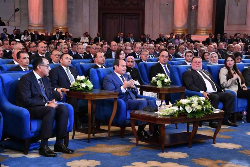 الرئيس عبد الفتاح السيسي خلال مؤتمر حكاية وطن