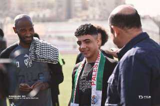 كواليس استقبال الزمالك للشاب الفلسطيني عبد الرحمن نوفل.. صور
