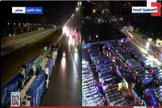 انطلاق قافلة جديدة من المساعدات المصرية إلى الأشقاء فى قطاع غزة