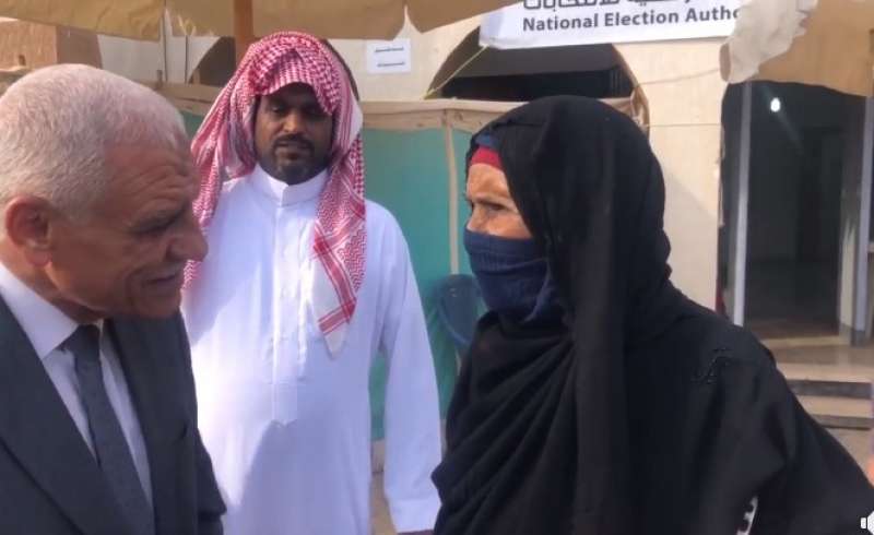 معمرة تبلغ من العمر 101 عام تدلى بصوتها في جنوب سيناء