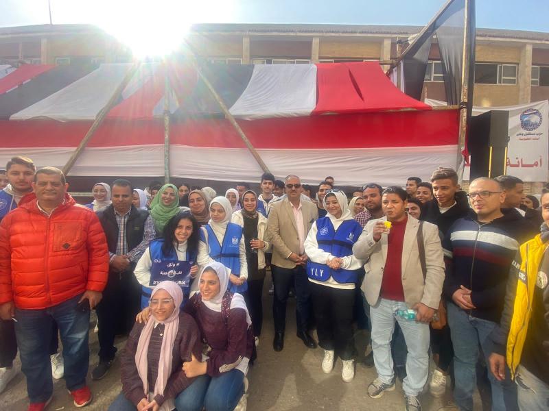 اقبال كثيف من المواطنين وحضور مميز لأعضاء مراكز الشباب بالقليوبية والكيانات الشبابية