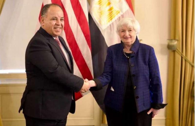 خلال لقاء معيط في وزارة الخزانة الأمريكية