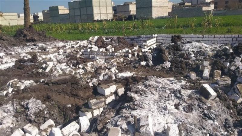 إزالة تعديات ومخالفات بناء بمراكز المنيا