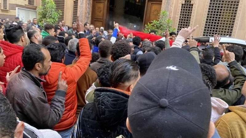 جانب من تشيع جثمان غريق شاطئ لوران بالإسكندرية