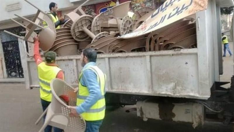 ازالة إشغالات البحيرة