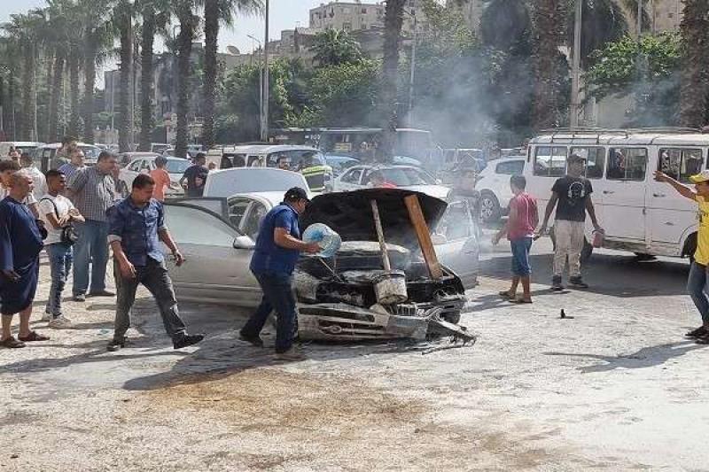 حريق سيارة