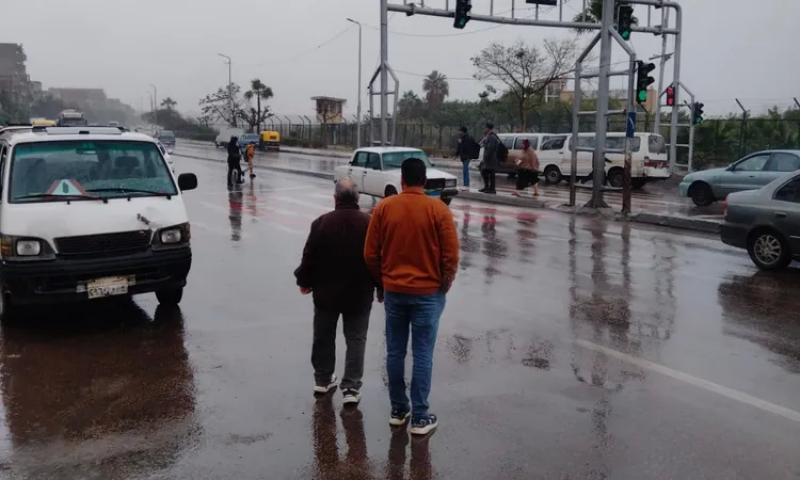 سقوط أمطار بالإسكندرية