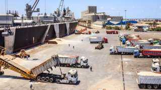 ميناء دمياط يستقبل 14 طن قمح وزيت طعام خلال 24 ساعة