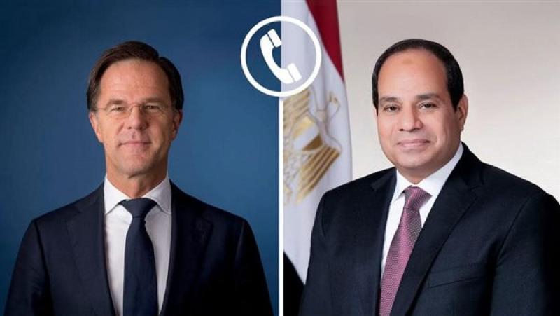 الرئيس السيسي ورئيس وزراء هولندا مارك روته،فيتو