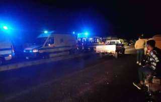 إصابة 18 شخصًا إثر تصادم أتوبيس وونش على الطريق الإقليمي بالشرقية