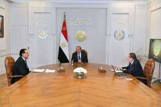 الرئيس السيسي يستعرض الجهود المبذولة للاستمرار في خفض معدلات التضخم