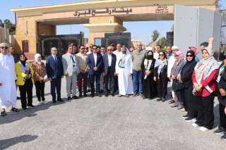 رئيس البرلمان العربي من أمام معبر رفح: زيارتنا صرخة ضمير لوقف نزيف الدم في غزة