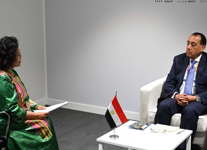 رئيس الوزراء يلتقي المديرة التنفيذية لوكالة الاتحاد الإفريقي للتنمية ”نيباد”