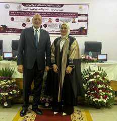 رئيس حزب ”المصريين“ يهنئ الباحثة ندا راشد لحصولها على الدكتوراه في التربية الرياضية