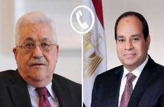 محمود عباس يشيد بمواقف مصر القوية لرفض تهجير الفلسطينيين
