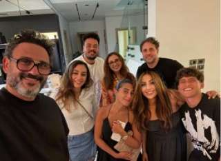 أنغام في ظهور جديد برفقة نجلها وأكرم حسني وهشام ماجد ومصطفى غريب