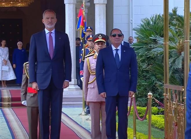 الرئيس السيسي: أرحب بملك وملكة إسبانيا في بلدهما الثاني مصر قلب العالم القديم