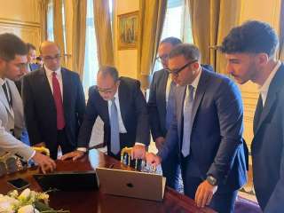 وزير الخارجية يشهد مراسم تدشين الموقع الإلكتروني الجديد للقنصلية العامة لمصر في باريس |صور