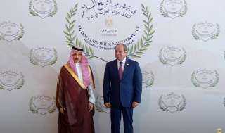«قمة شرم الشيخ للسلام».. الرئيس السيسي يستقبل وزير الخارجية السعودي