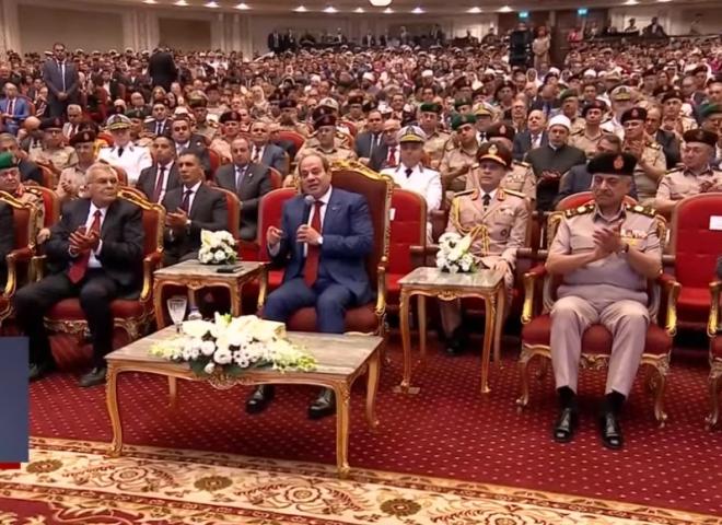 الرئيس السيسي: ”مصر اجتازت التحديات ونجت من أخطار جمة”