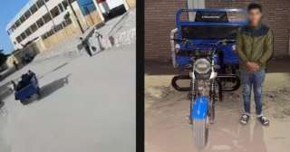 بعد تداول فيديو صادم.. ضبط سائق تروسيكل صدم مواطنا في كفر الشيخ وهرب