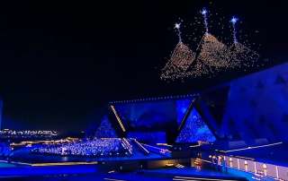 في أرض السلام.. سماء المتحف المصري الكبير ترحب بالضيوف