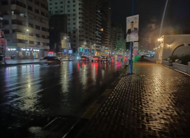 أمطار رعدية تضرب الإسكندرية