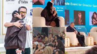 بكاء أسرة وأصدقاء سامح عبد العزيز في ندوة فيلم ابنته جميلة وجع الفراق بمهرجان القاهرة السينمائي