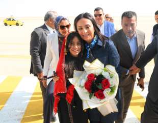 وزيرة التضامن الاجتماعي توجه باستصلاح 5 آلاف فدان لزراعتها نخيلا بالوادي الجديد| صور