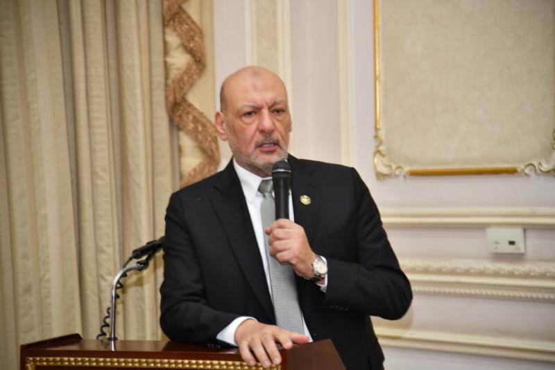 المستشار حسين أبو العطا، عضو مجلس الشيوخ، رئيس حزب ”المصريين“