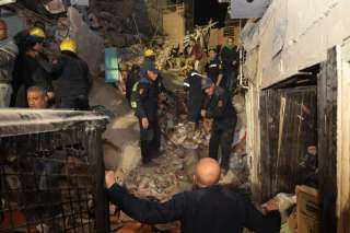 مصرع 8 واستخراج آخر جثه مفقودة تحت الركام بالعقار المنهار في إمبابة