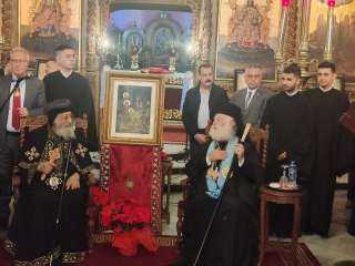 البابا تواضروس يُهنئ بطريرك الروم الأرثوذكس بعيد الميلاد |صور