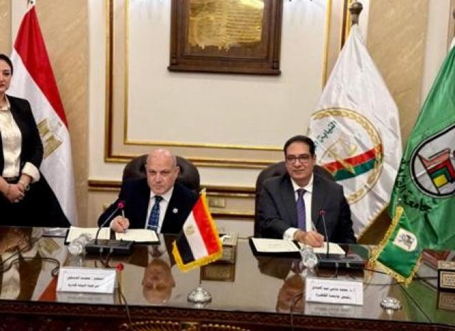 توقيع بروتوكول تعاون بين النيابة الإدارية وجامعة القاهرة| صور