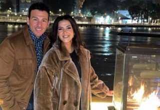 رامي رضوان يُهنئ زوجته دنيا سمير غانم بعيد ميلادها