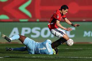 إصابة قوية للاعب منتخب مصر أمام بنين