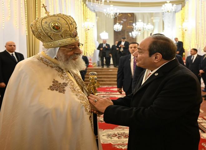 الكنيسة: اتصال من الرئيس السيسي للاطمئنان على صحة البابا تواضروس