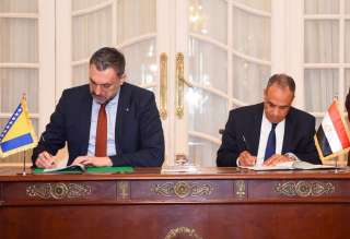 توقيع بروتوكول تعاون ومذكرة تفاهم بين مصر والبوسنة خلال مباحثات وزيرى الخارجية اليوم