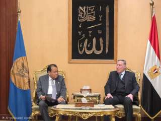 رئيس المحكمة الدستورية العليا يستقبل نظيره الإندونيسي