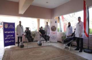 قطاع الأمن المركزى ينظم حملة للتبرع بالدم بمشاركة الضباط والأفراد والمجندين|صور