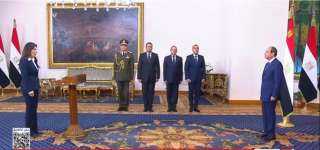 الموقع الرئاسي ينشر فيديو أداء الحكومة الجديدة اليمين الدستورية أمام الرئيس