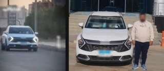 ضبط مالك مصنع لقيادة سيارته عكس الاتجاه في الجيزة