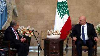الرئيس اللبناني يؤكد ضرورة وقف الاعتداءات الإسرائيلية ووقف إطلاق النار