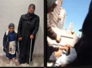 ضبط سيدة استغلت طفلتها في استجداء المارة بالإسكندرية
