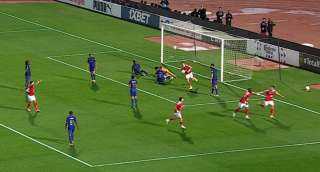 تريزيجيه يسجل هدف الأهلي الأول في شباك الترجي