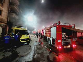 ارتفاع ضحايا حريق مصنع ملابس بسرايا القبة