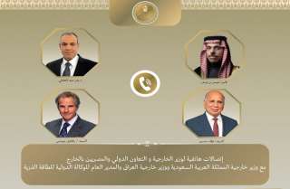وزير الخارجية يبحث مع نظيريه السعودى والعراقي ومدير الوكالة الدولية للطاقة الذرية مستجدات الأوضاع بالمنطقة